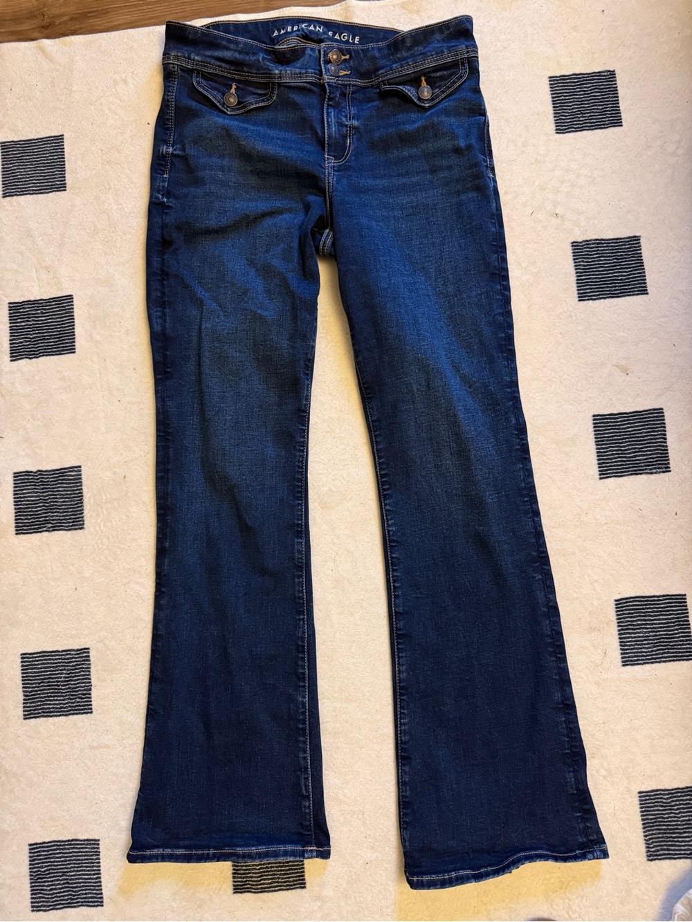 American Eagle Outfitters Deep Indigo Flare Jeans
